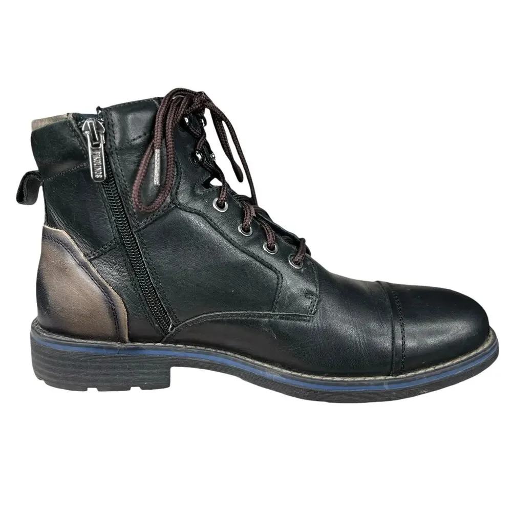 Pikolinos Men’s York M2M Black Leather Lace Up Chukka Boots Size 41 US 7.5/8